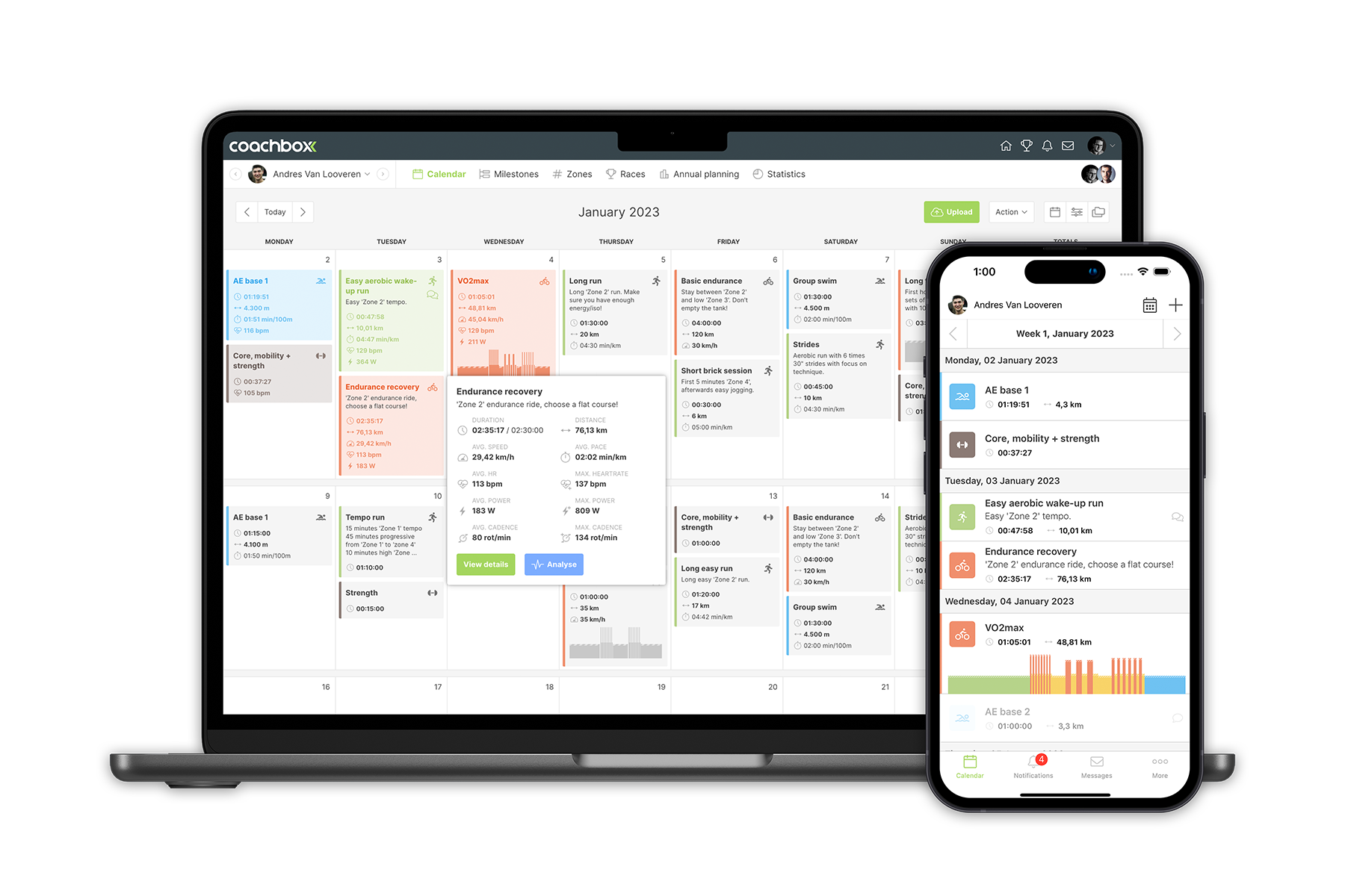 Coachbox drag and drop calendar