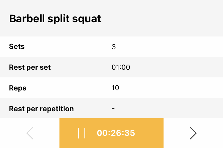 Execute strength workouts with Coachbox Mobile