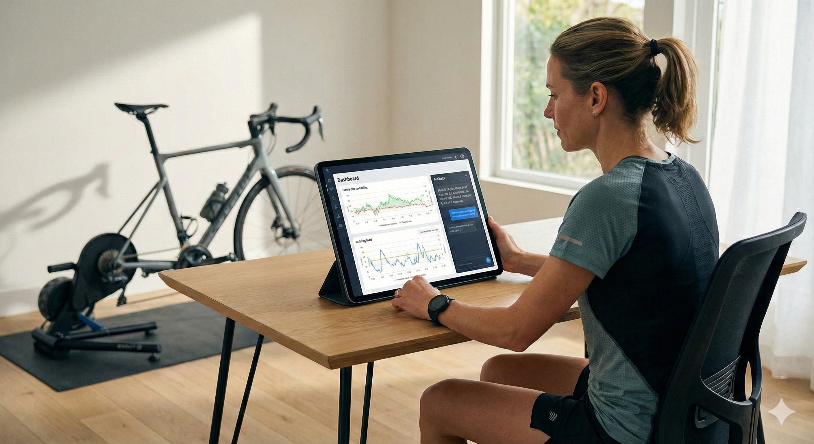 Coach using Coachbox dashboard on tablet